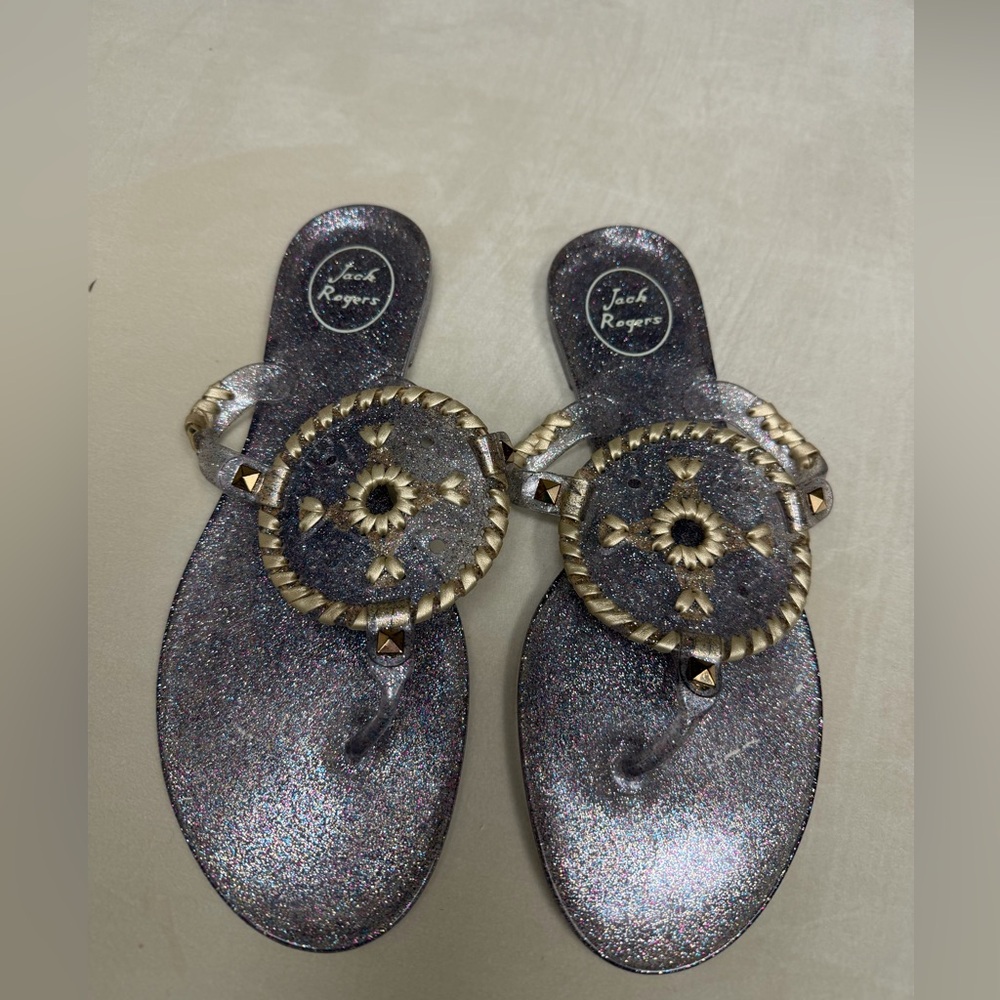 Jack Rogers Women's Sparkle Sandals - Silver and Gold